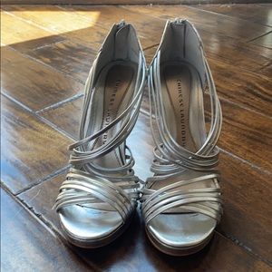 Silver heels